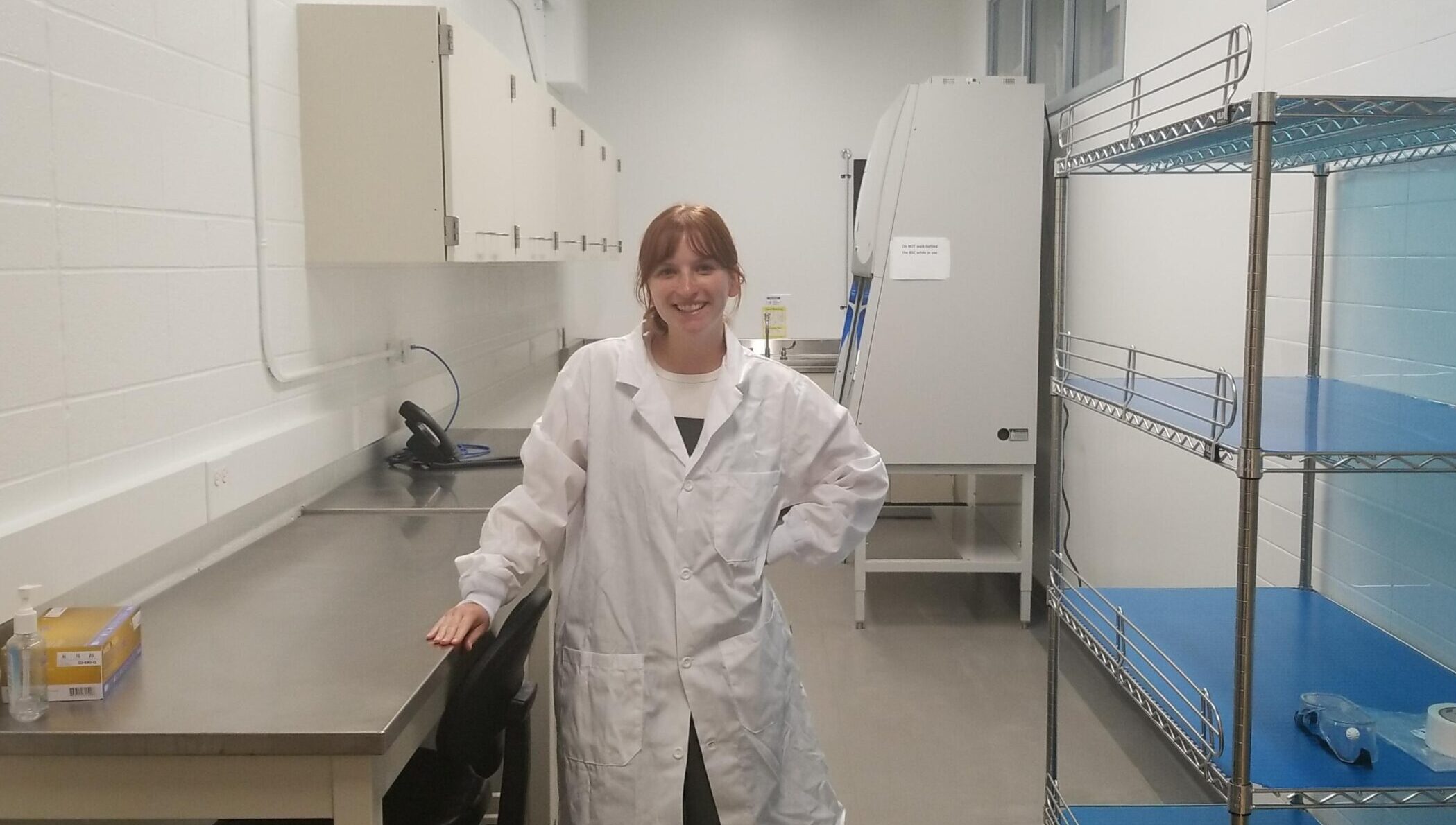 Prof. Sarah Haines's new laboratory passed certification by EHS