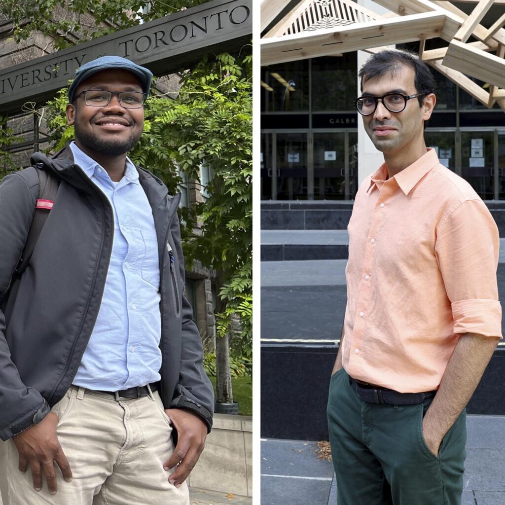 CivMin Professor Mohammed Basheer (L) and Professor Aryan Rezaei Rad. (Photos by Phill Snel)