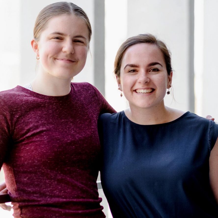 ENGINEERS WITHOUT BORDERS - U of T co-Presidents: Jacqueline Fleisig and Molly McGrail.