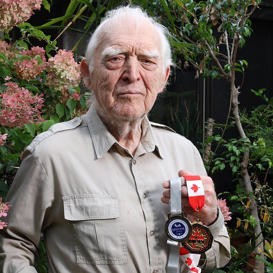 TORONTO, SEPTEMBER 6, 2024 — — Lembit Maimets (CivE 5T6) at his Toronto home on Friday, September 6, 2024. Maimets has won some innovation and invention awards of distinction. (Photo by Phill Snel, CivMin/University of Toronto)