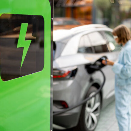 A new study from U of T Engineering used computer simulations to estimate the health benefits of wide-scale electric vehicle adoption and grid decarbonization. They found that cumulative health benefits could be as high as US$84 billion to $188 billion by 2050. (photo by RossHelen, via Envato Elements)